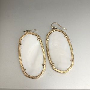 Kendra Scott white drop earrings